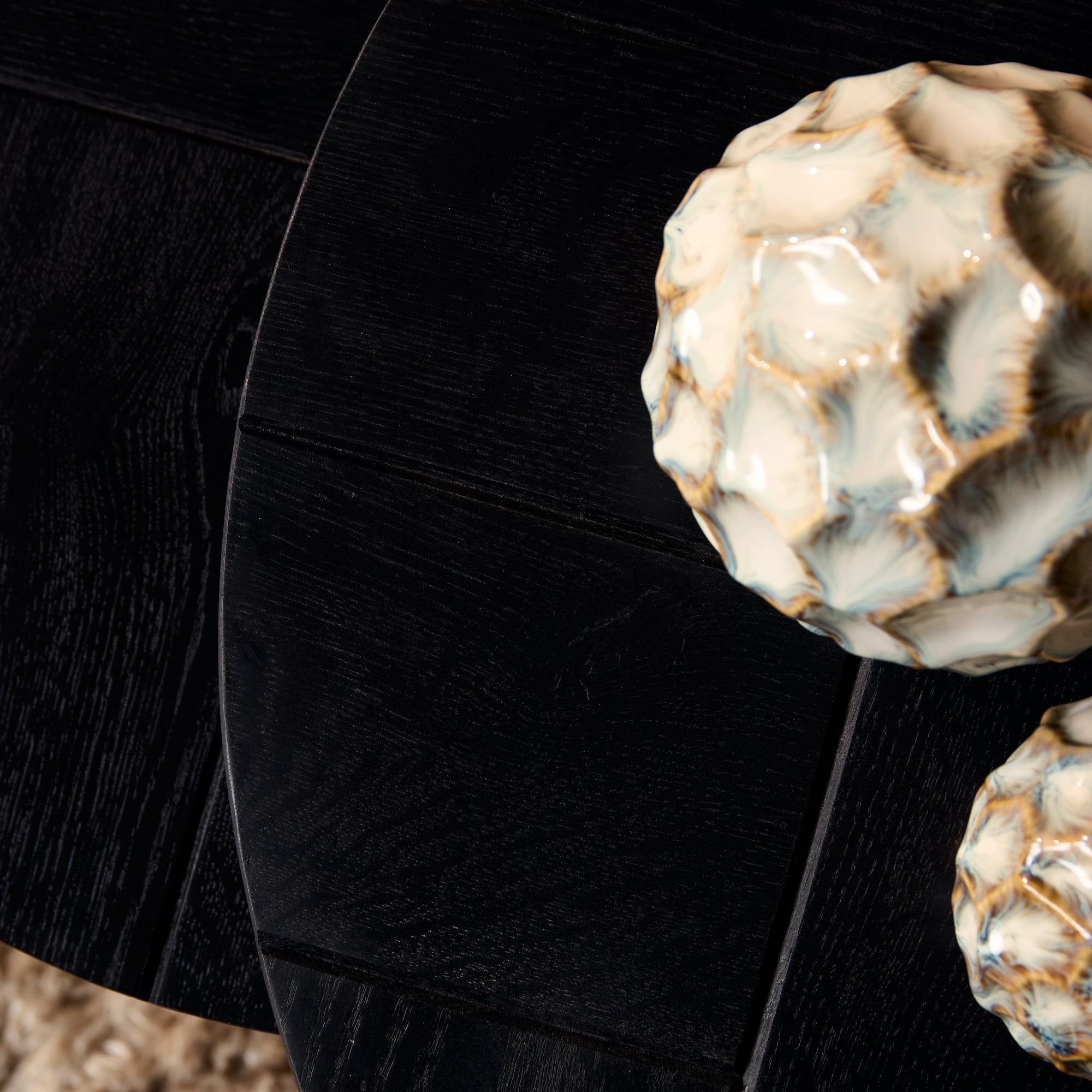 Salontafel Otik Zwart Eiken | 70 cm | set van 2 - STF