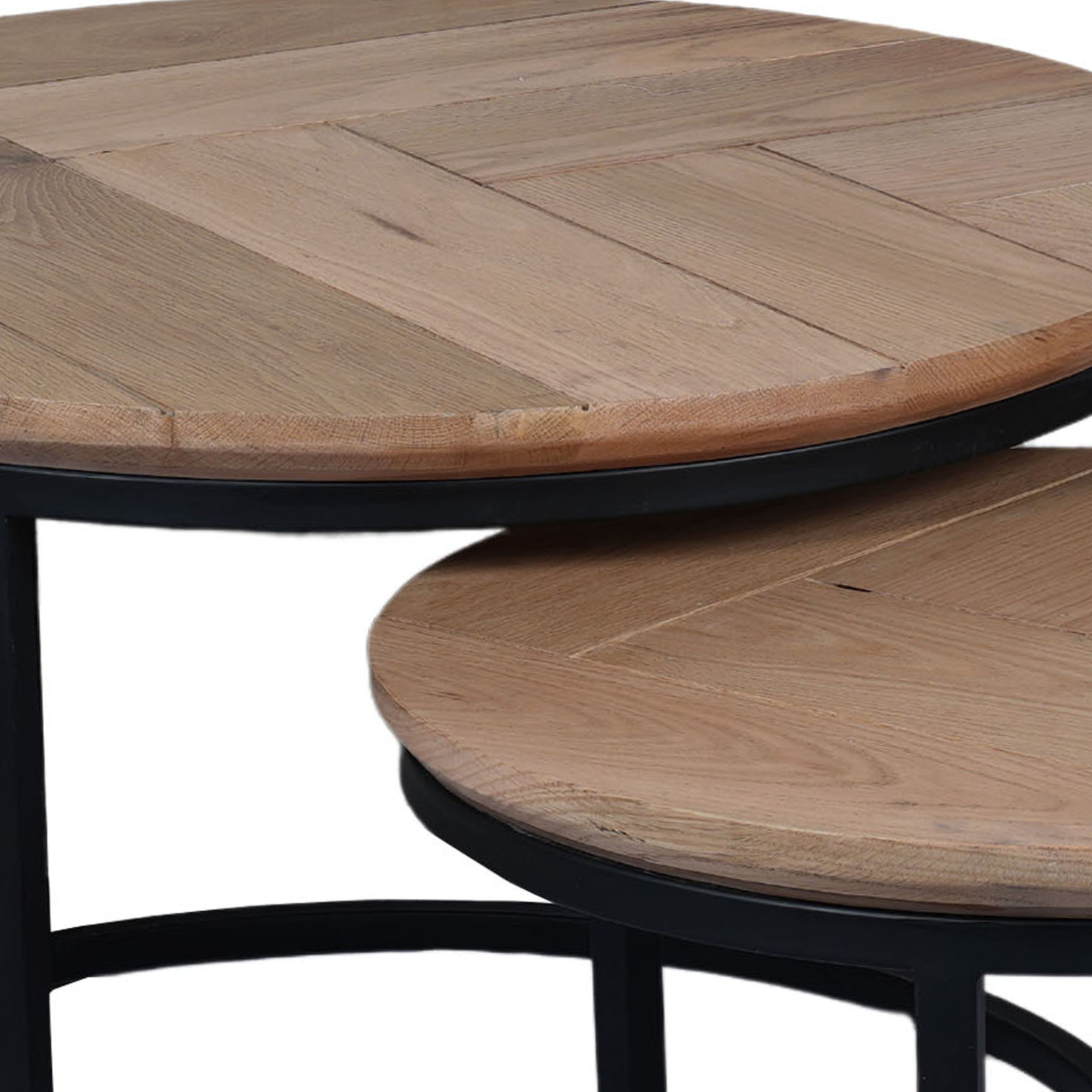 Salontafel Otik Naturel eiken | 70 cm | set van 2 - STF