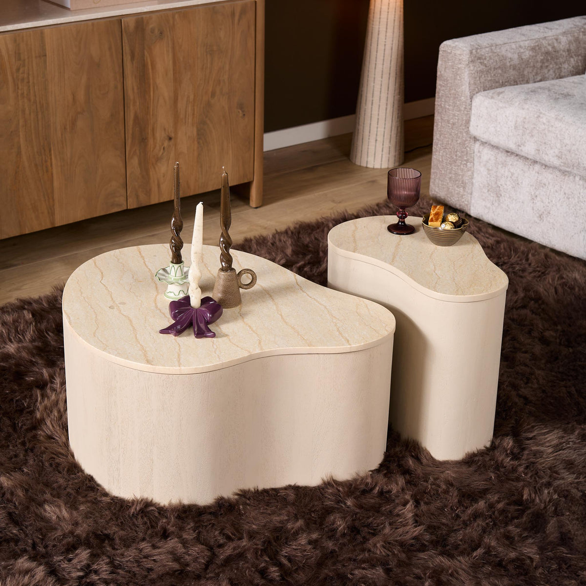 Salontafel Lovi | 50 cm | Zand - STF