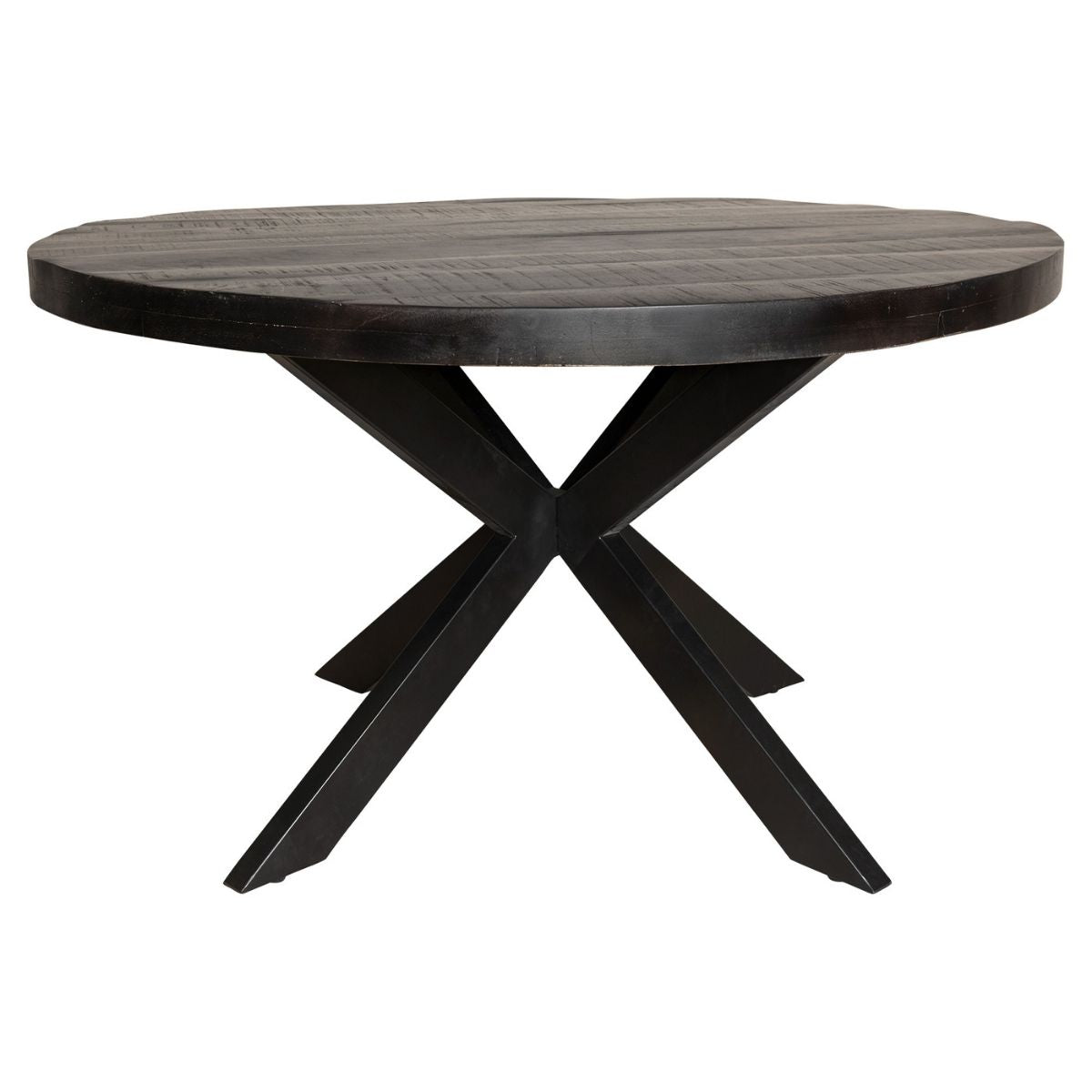 Eettafel Denver Zwart | Rond | 120 cm - STF