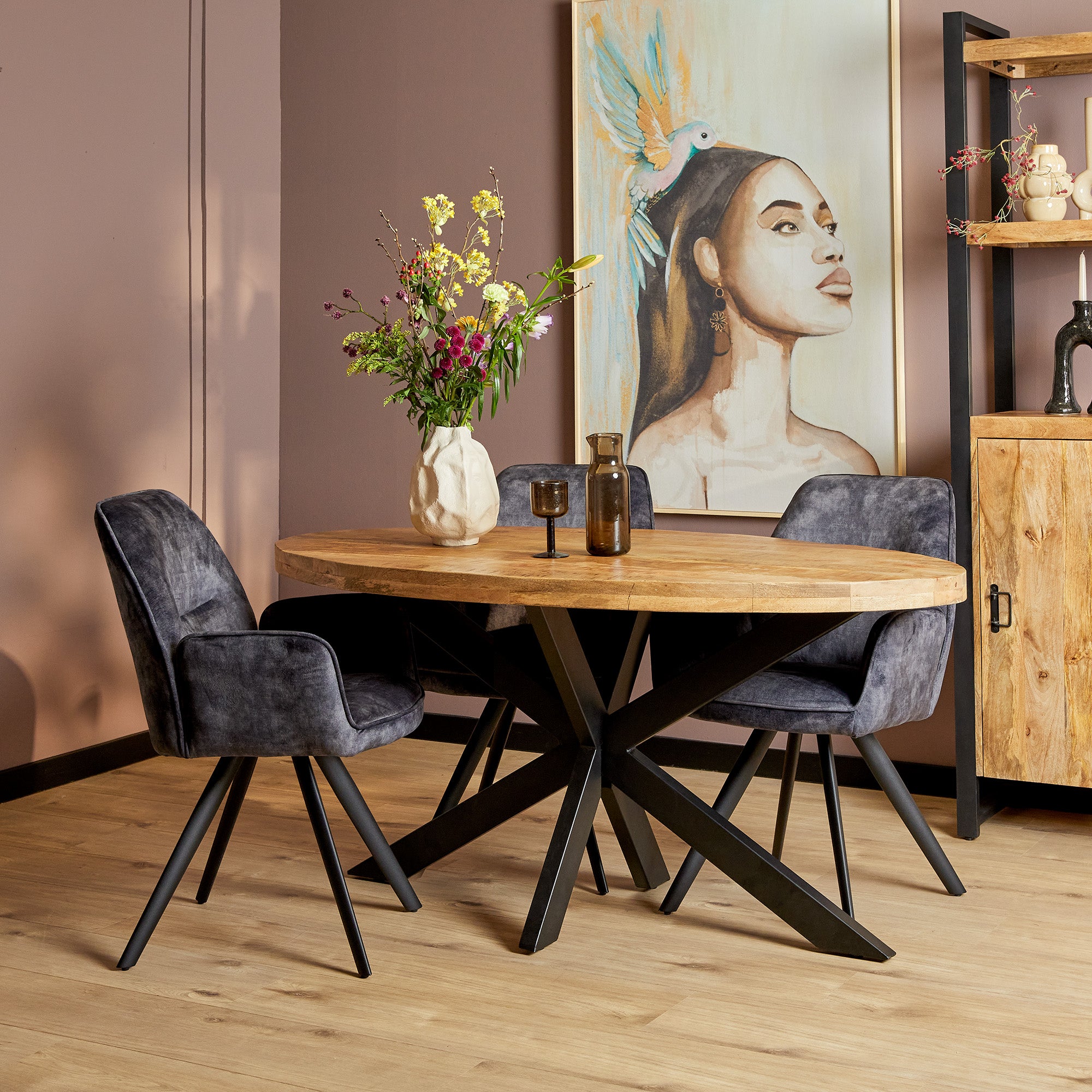 Eettafel Denver | Ovaal | Mangohout | 180 cm - STF