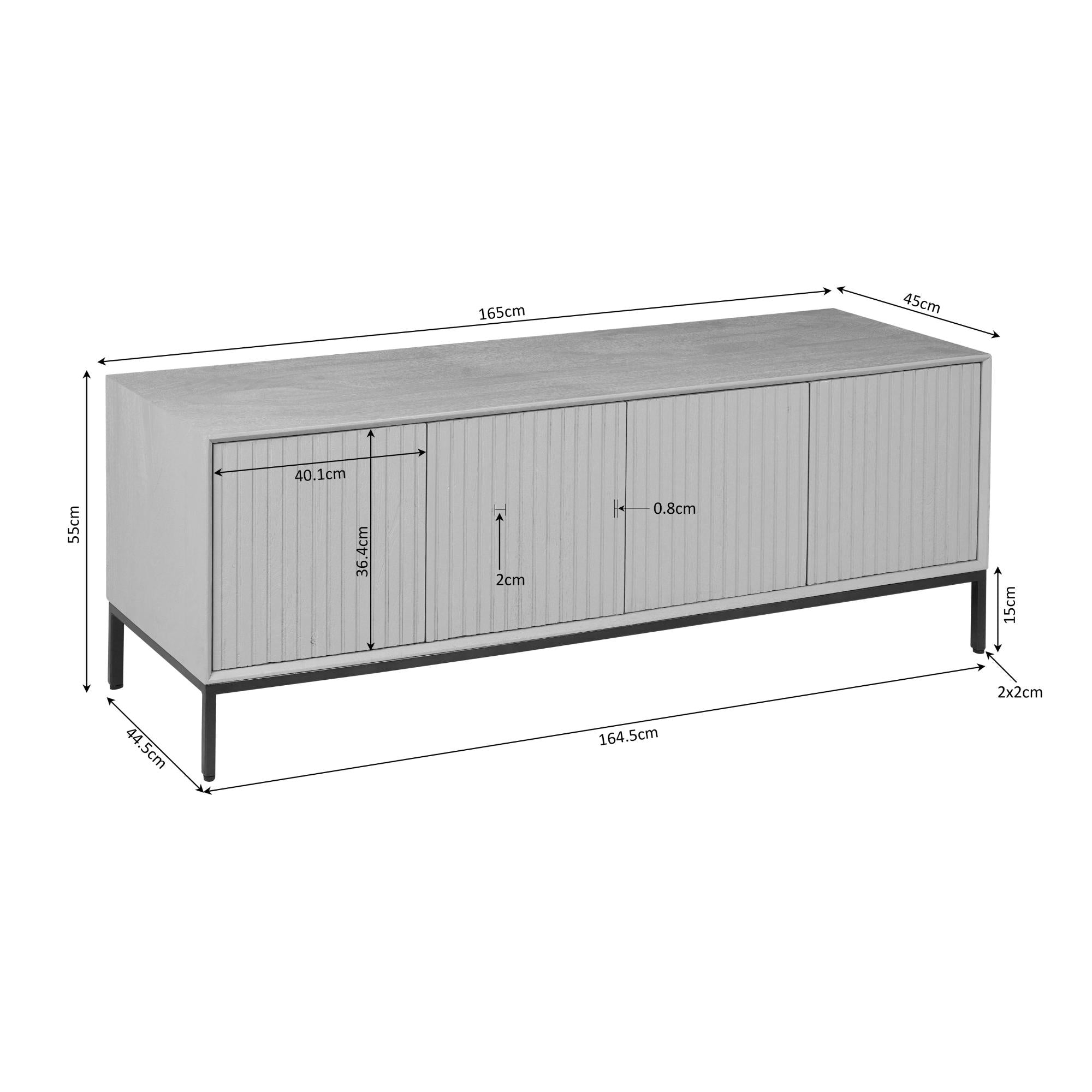 Tv-meubel Madison Bruin | 165 cm - STF