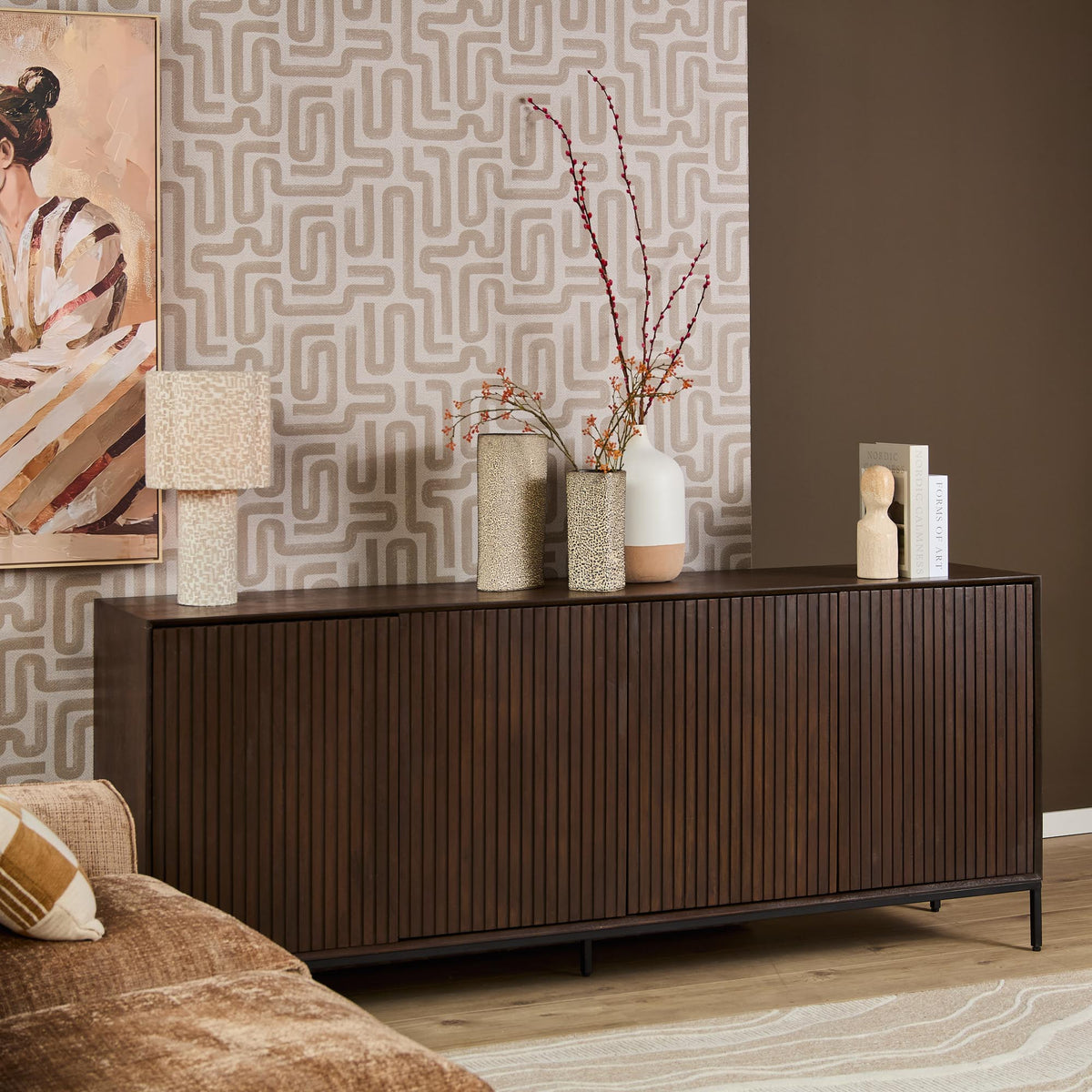 Buffet Madison marron | 210 cm - STF