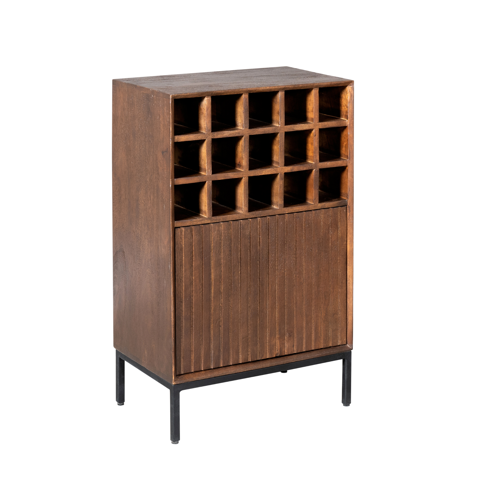 Wijnkast Madison bruin | 55 cm - STF