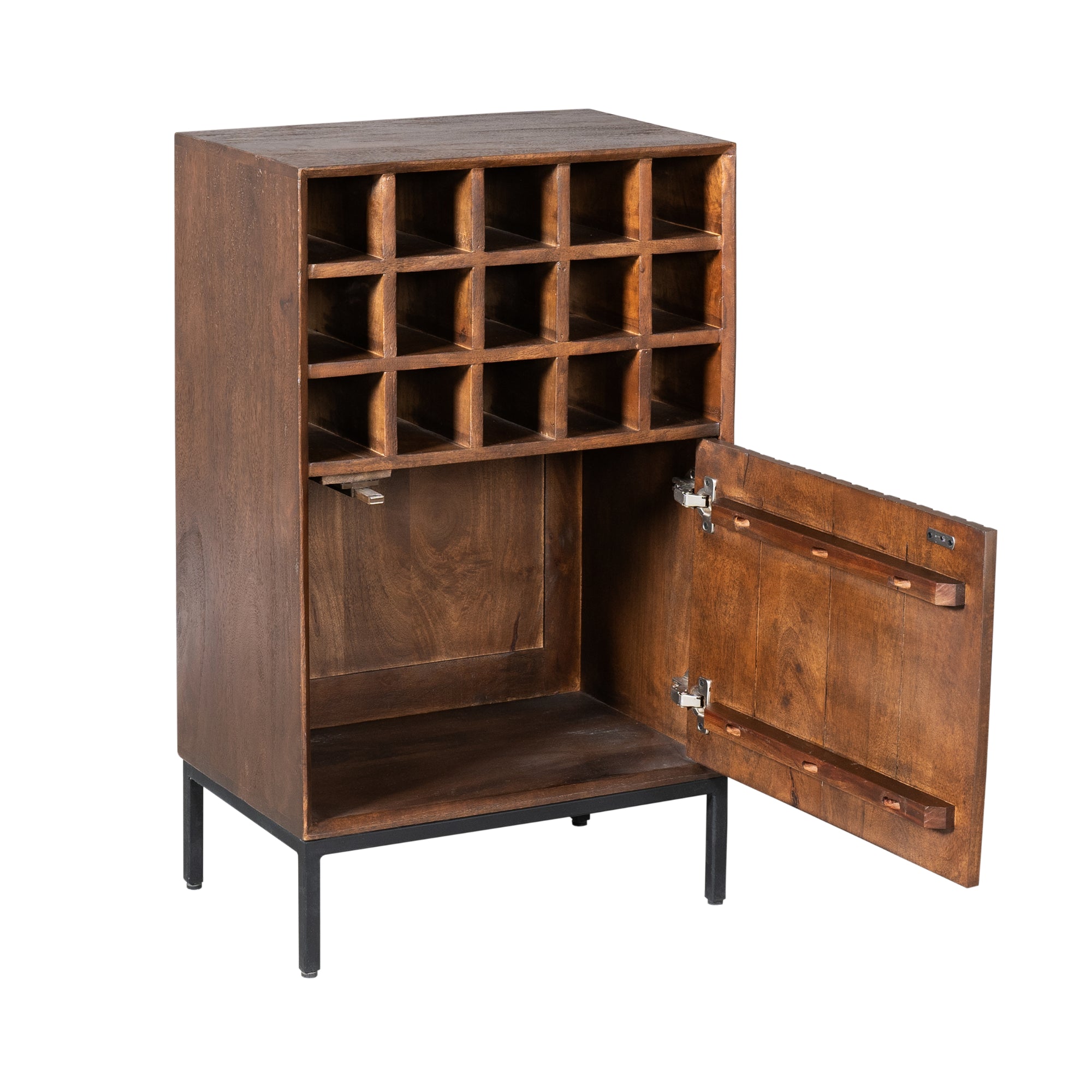 Wijnkast Madison bruin | 55 cm - STF