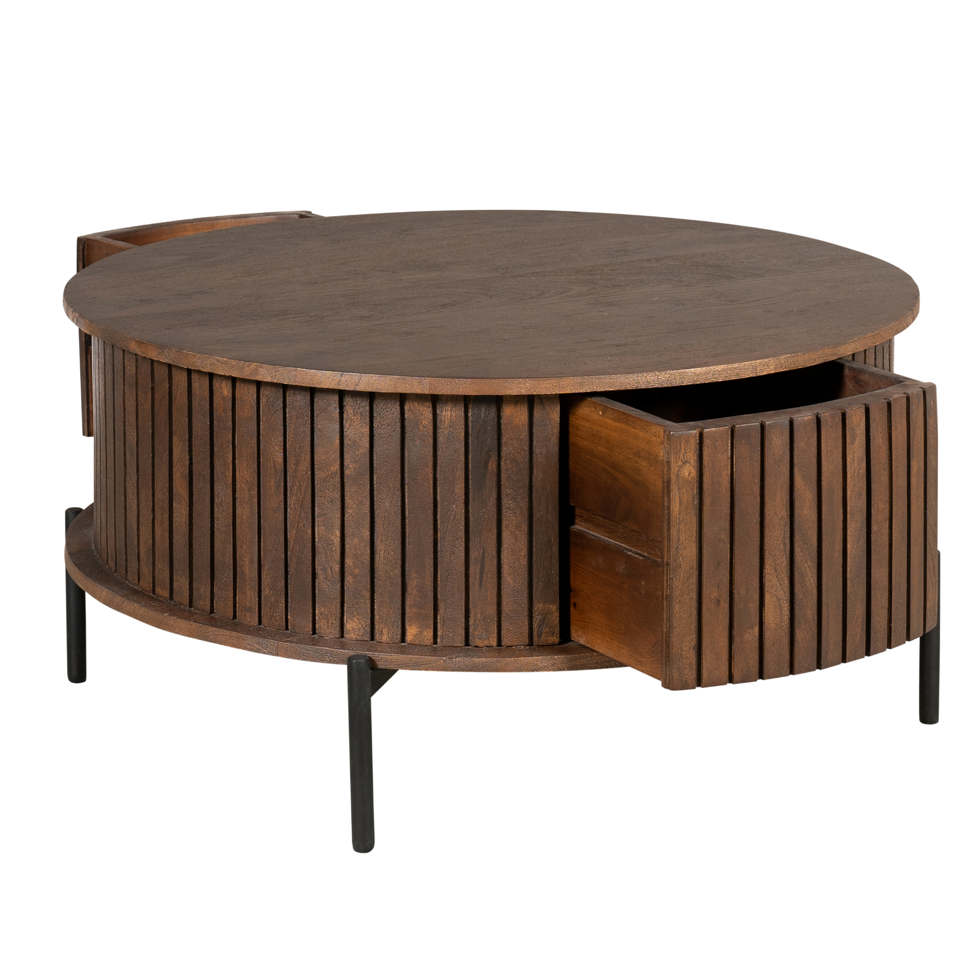 Salontafel Madison bruin | 80 cm | rond - STF