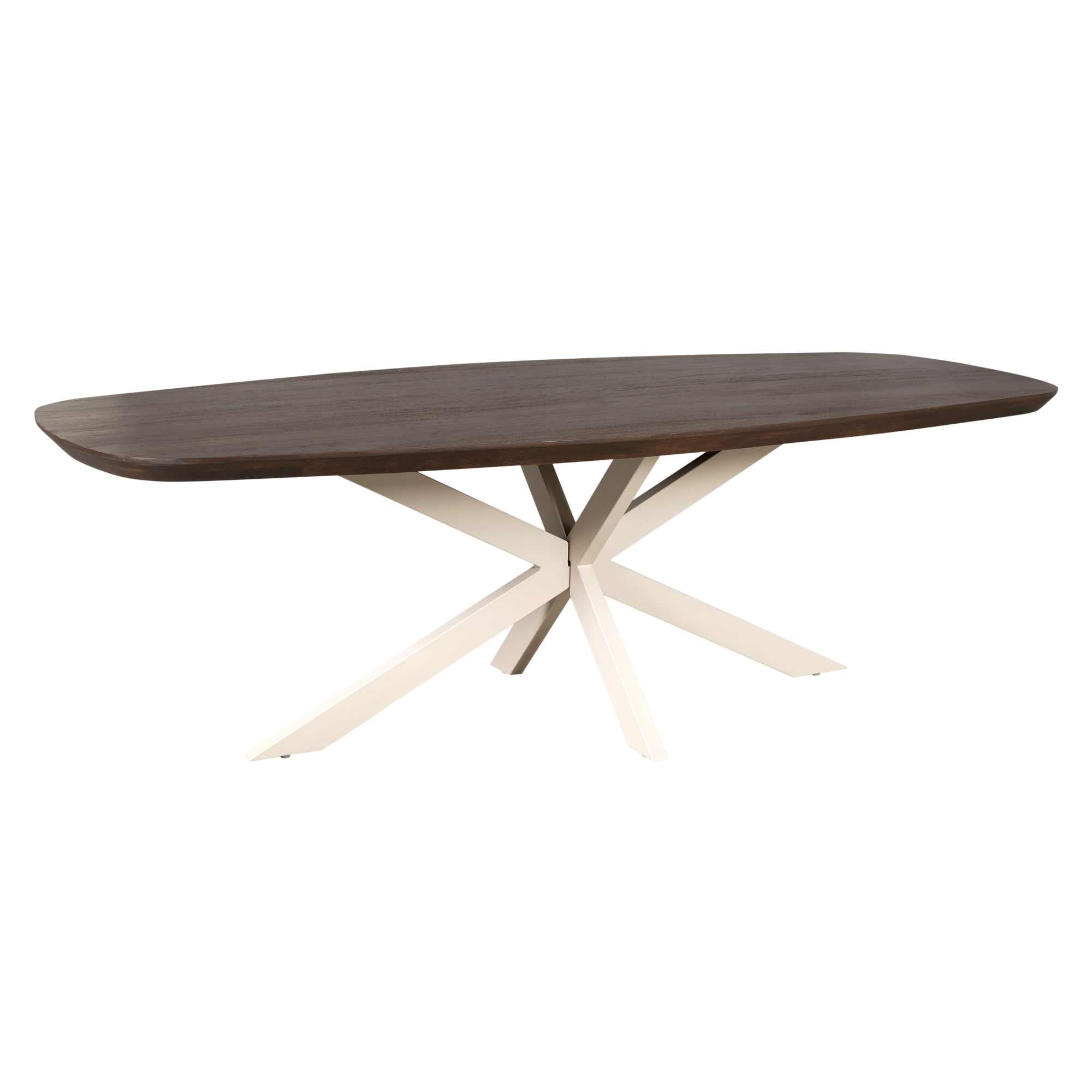 Eettafel Madison Bruin | 280 cm | Deens Ovaal | Poot Zand - STF
