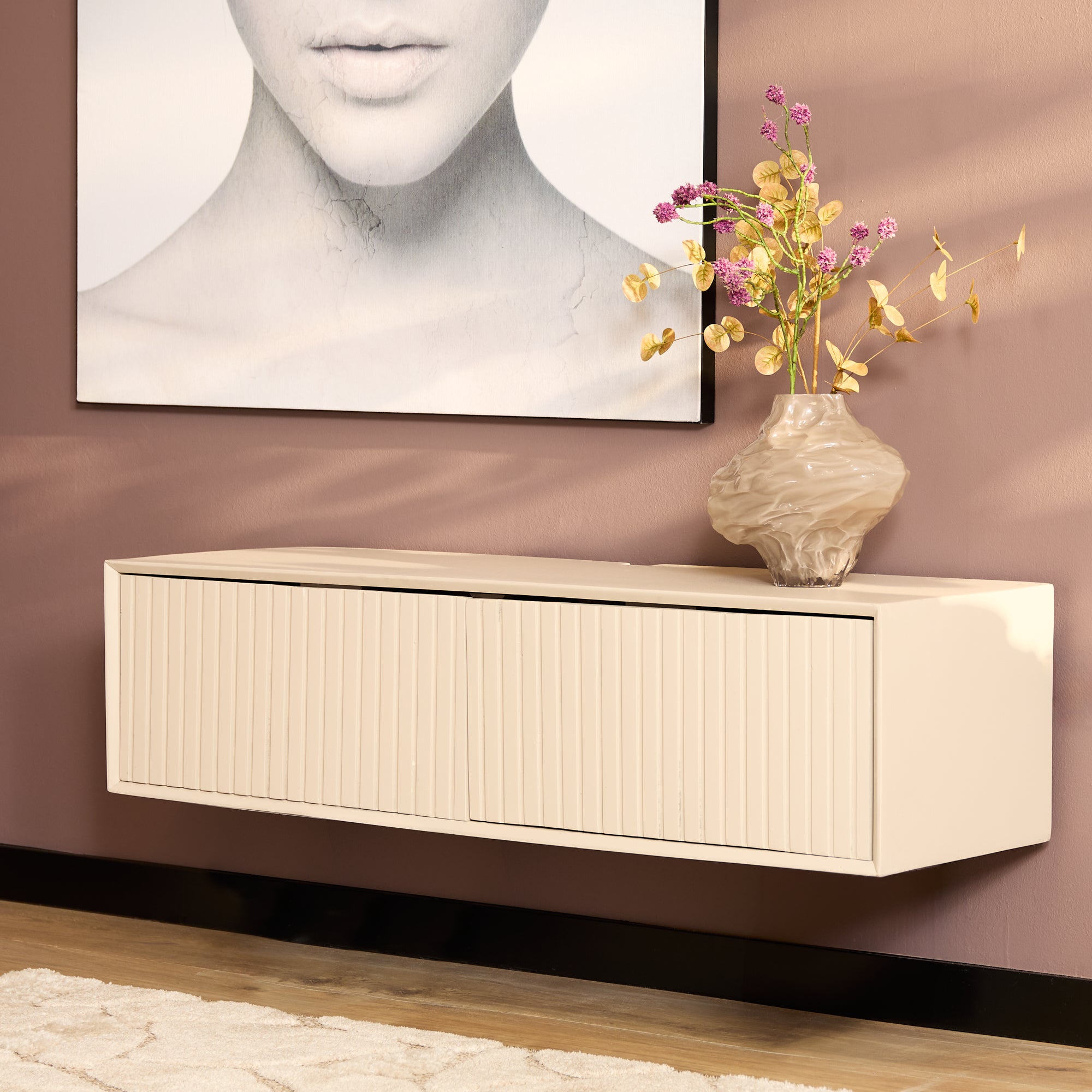 Zwevend tv-meubel Madison Sand | 120 cm - STF