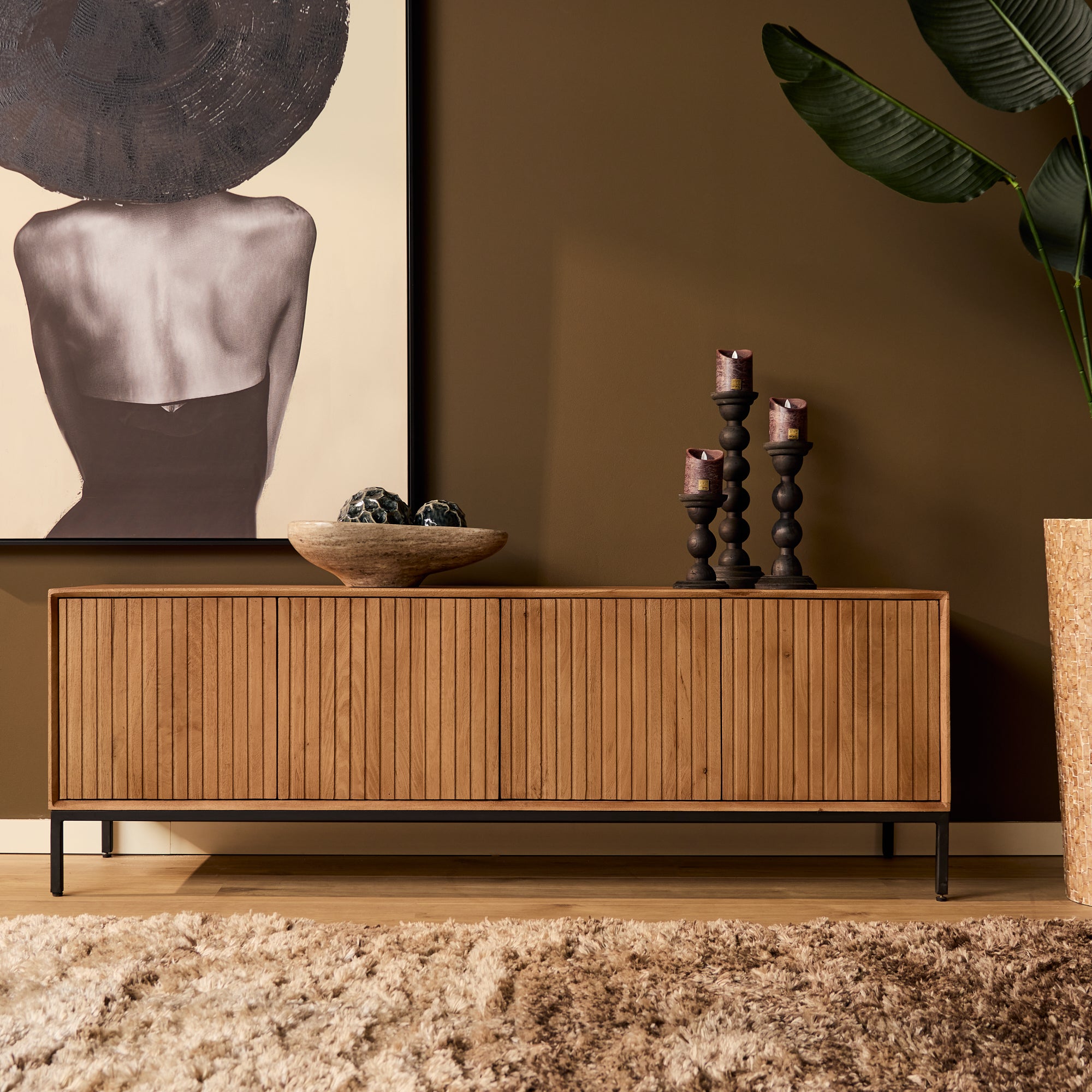 Tv-meubel Madison Natural | 165 cm - STF