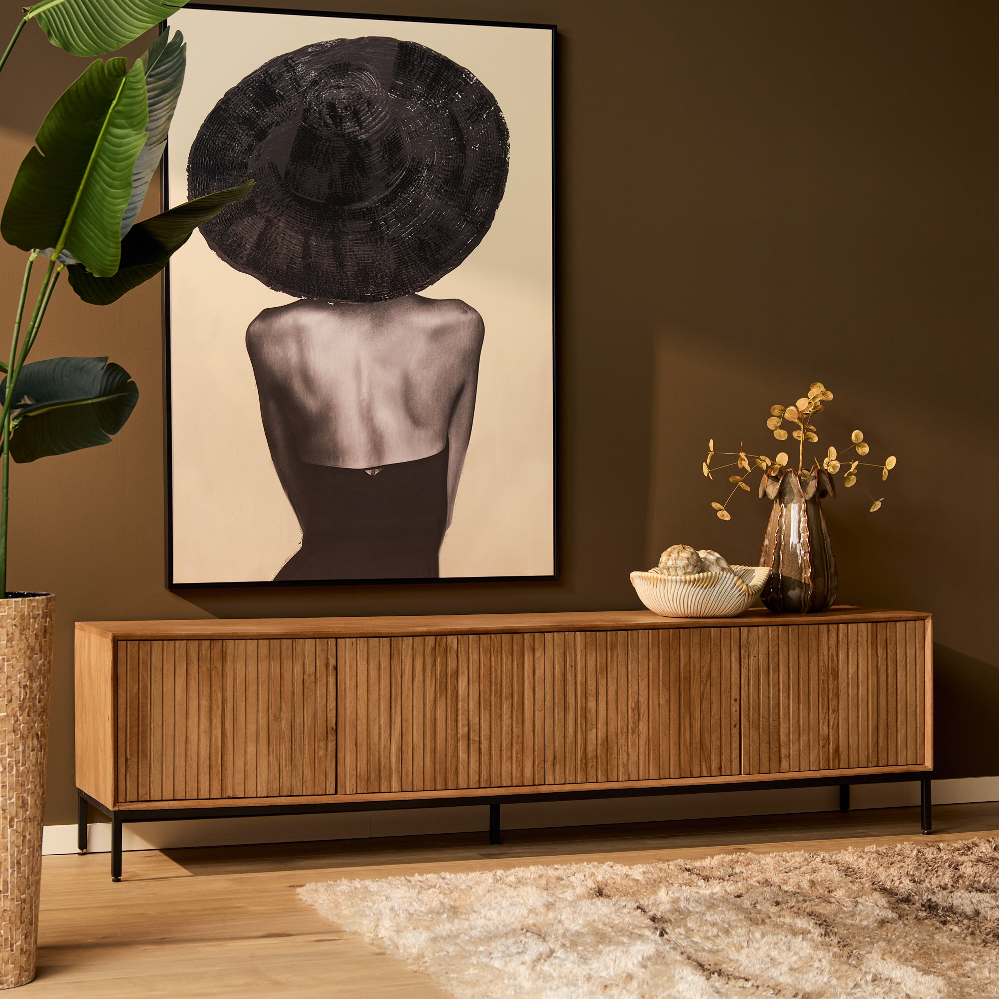 Tv-meubel Madison Natural | 210 cm - STF