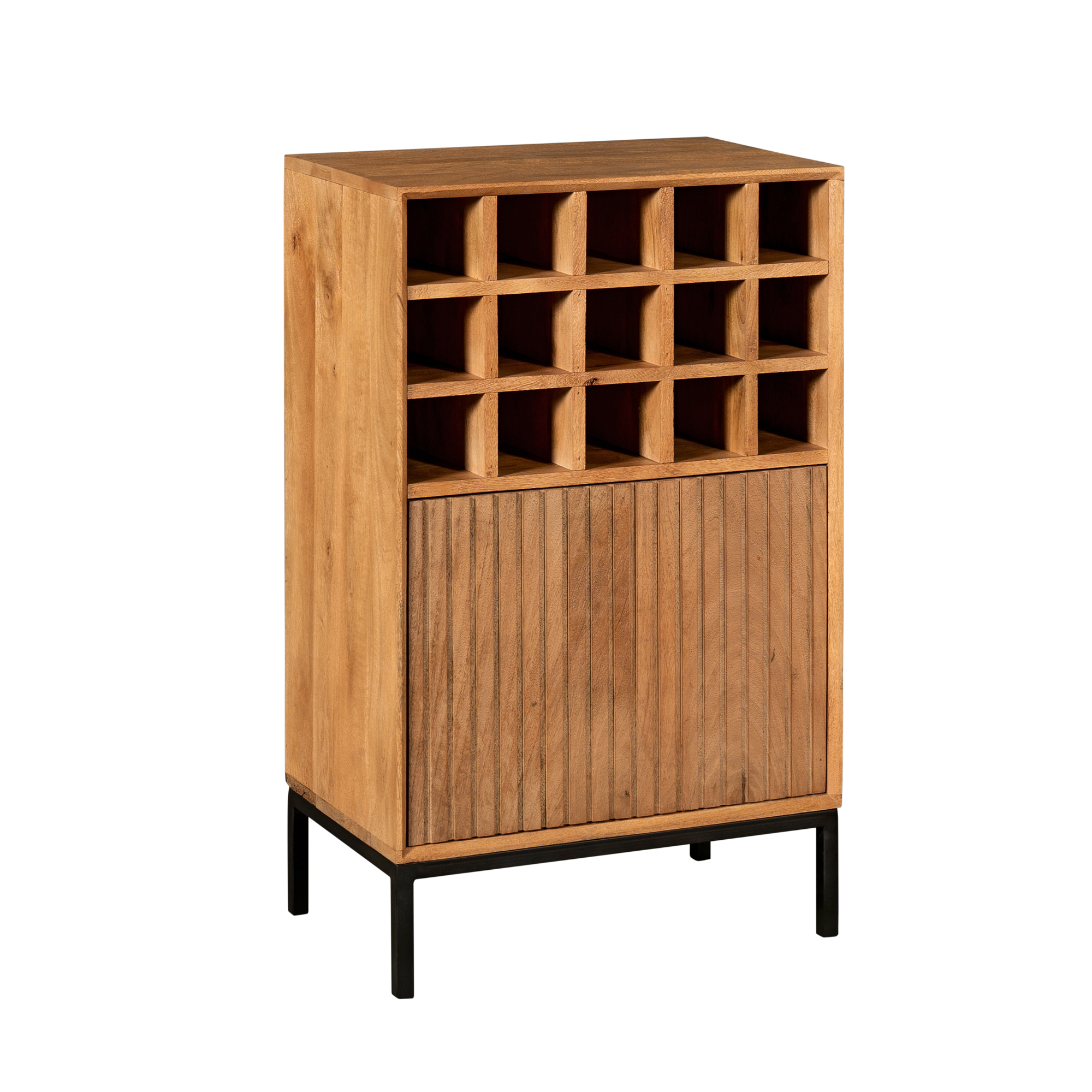 Wijnkast Madison Natuurlijk | 55 cm - STF