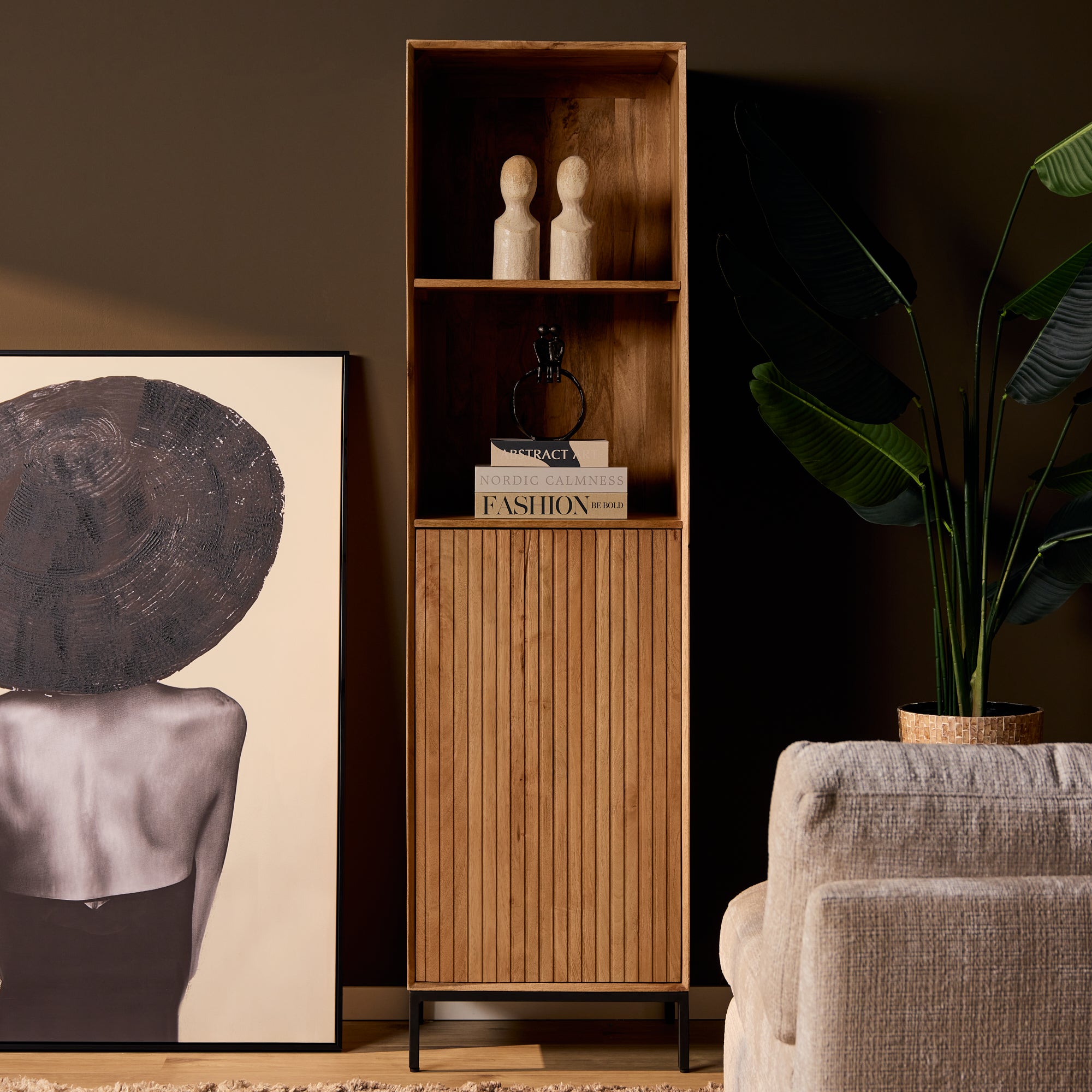 Bergkast Madison Natuurlijk | 55 cm - STF