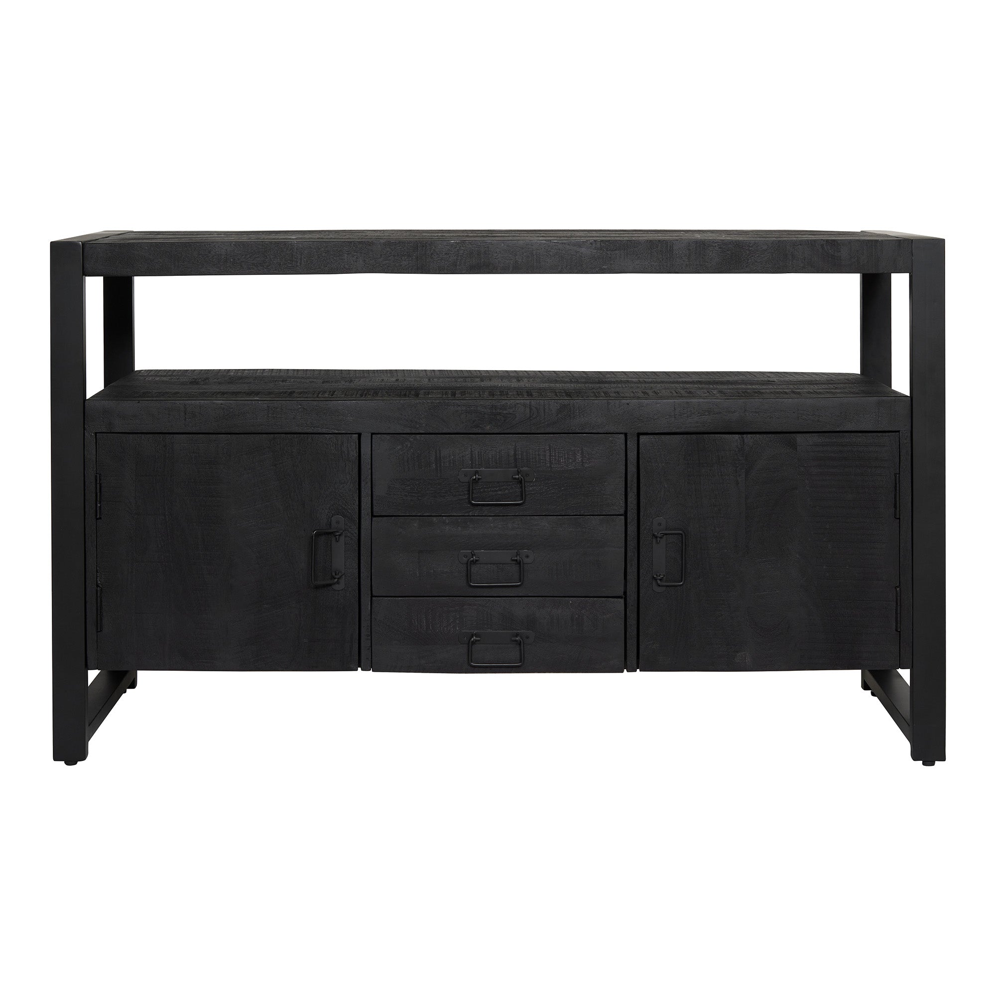 Dressoir Boaz zwart 135 cm - STF