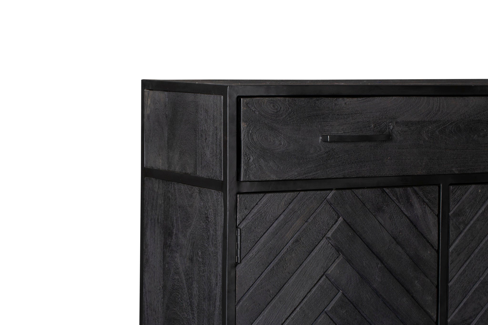 Bergkast New York | Mangohout en staal | 100 cm - STF