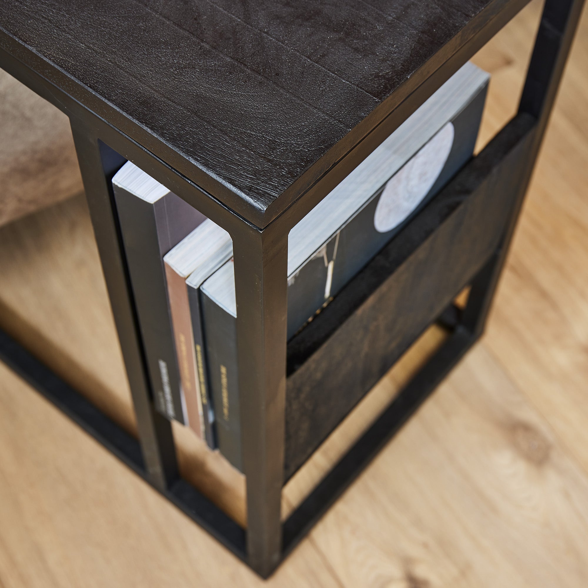 Laptoptafel zwart mangohout - STF
