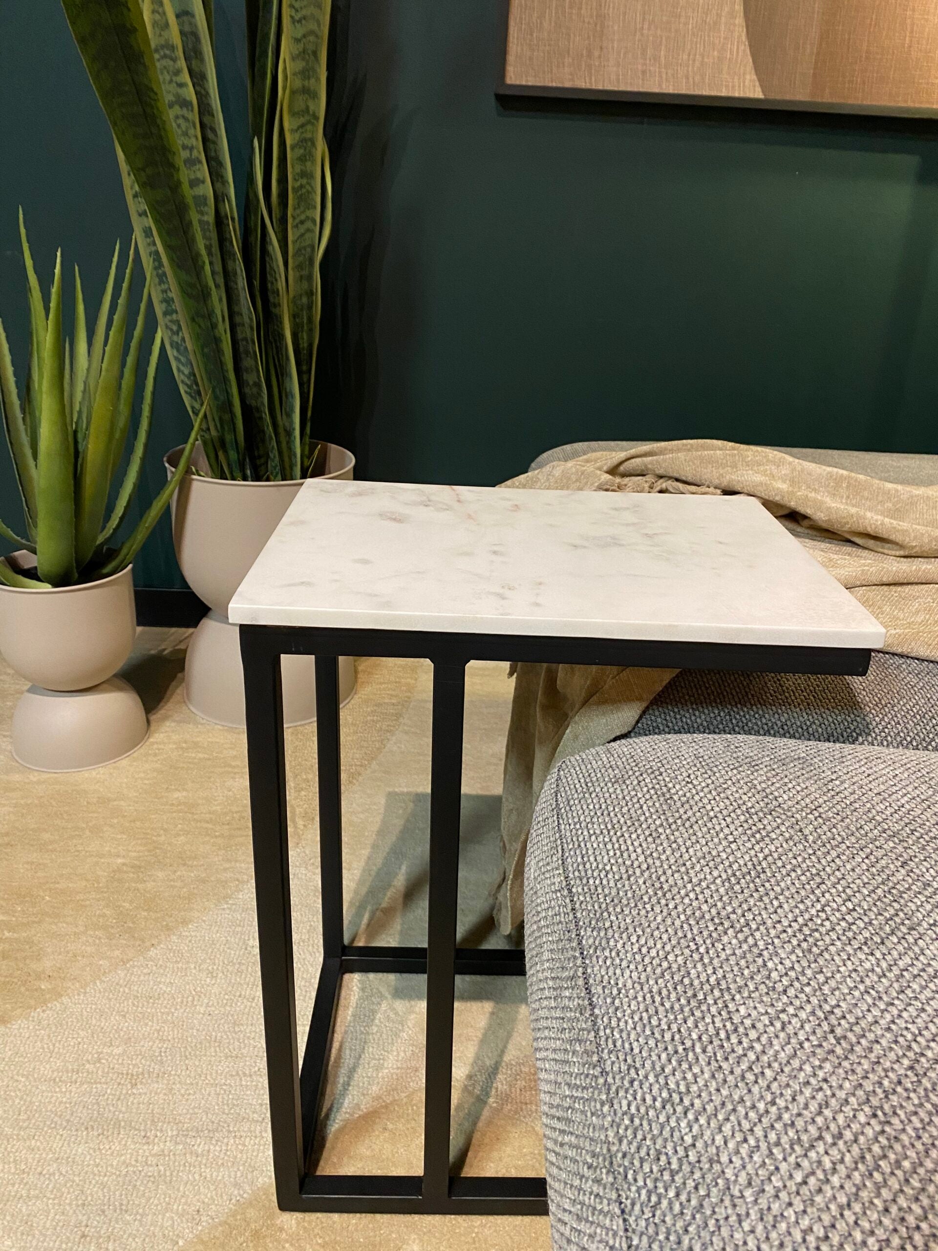 Laptoptafel Nova wit marmer - STF