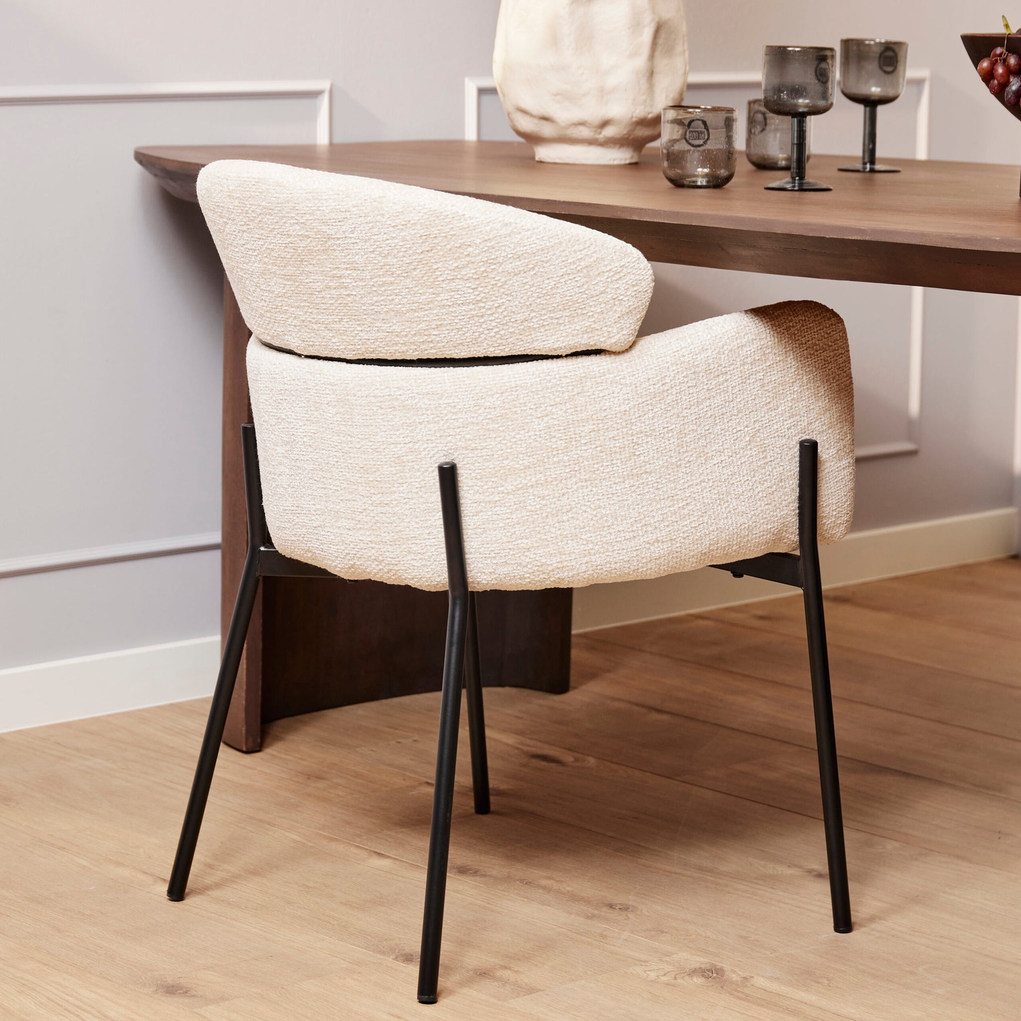 Armstoel Otis | Wit (set van 2)