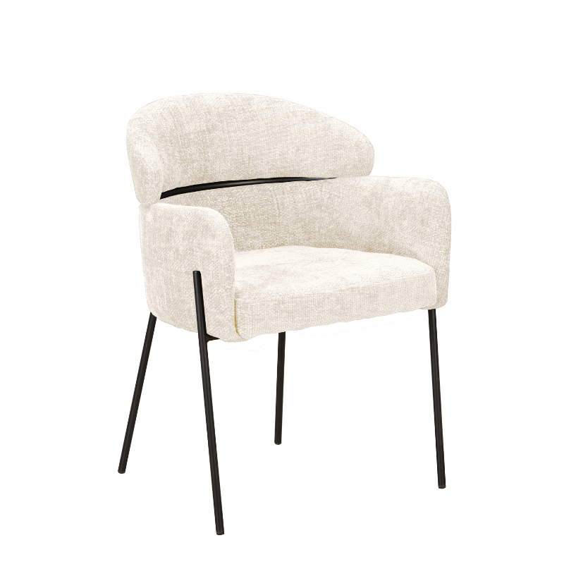 Fauteuil de table Otis | Blanc (set de 2)