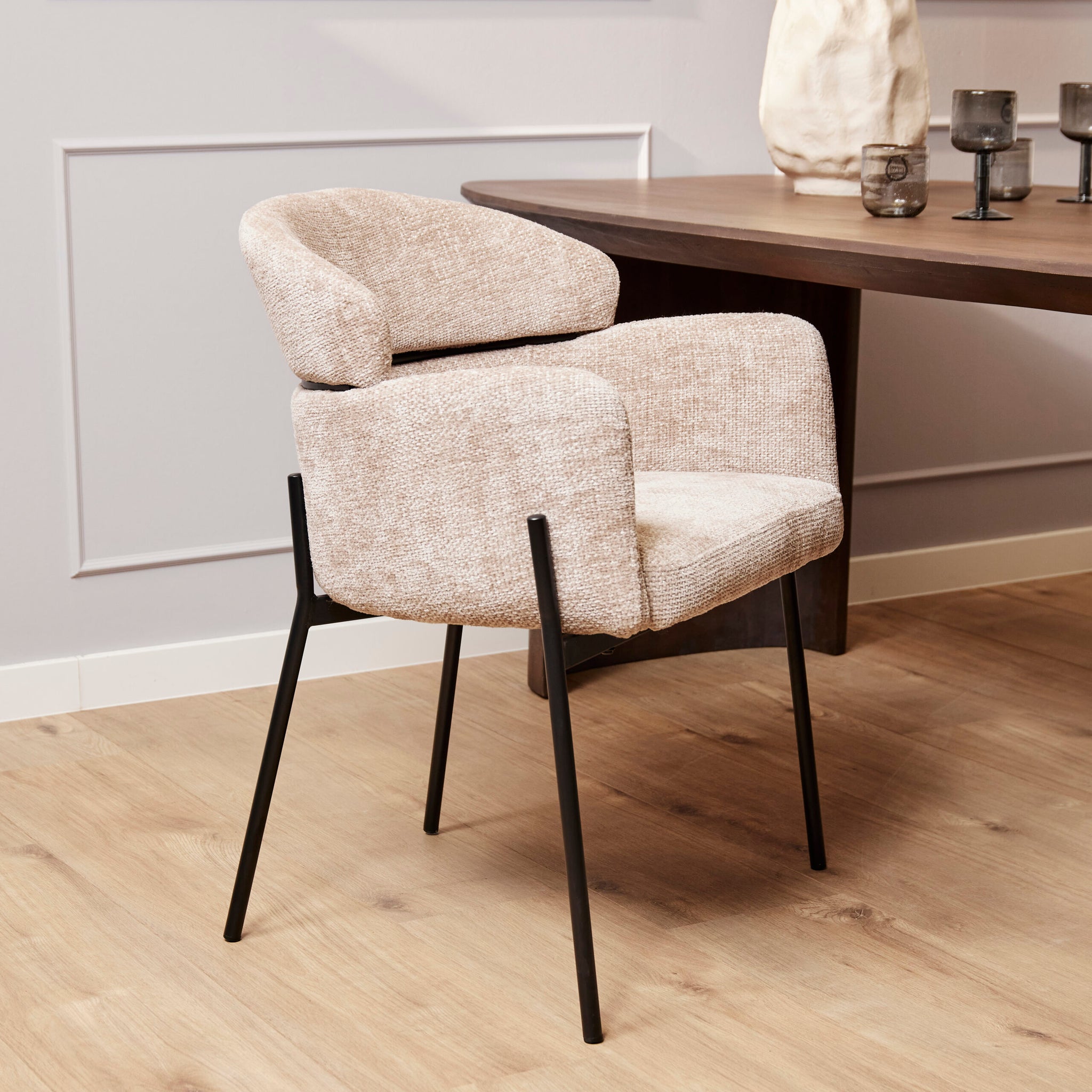 Fauteuil de table Otis | Beige - STF