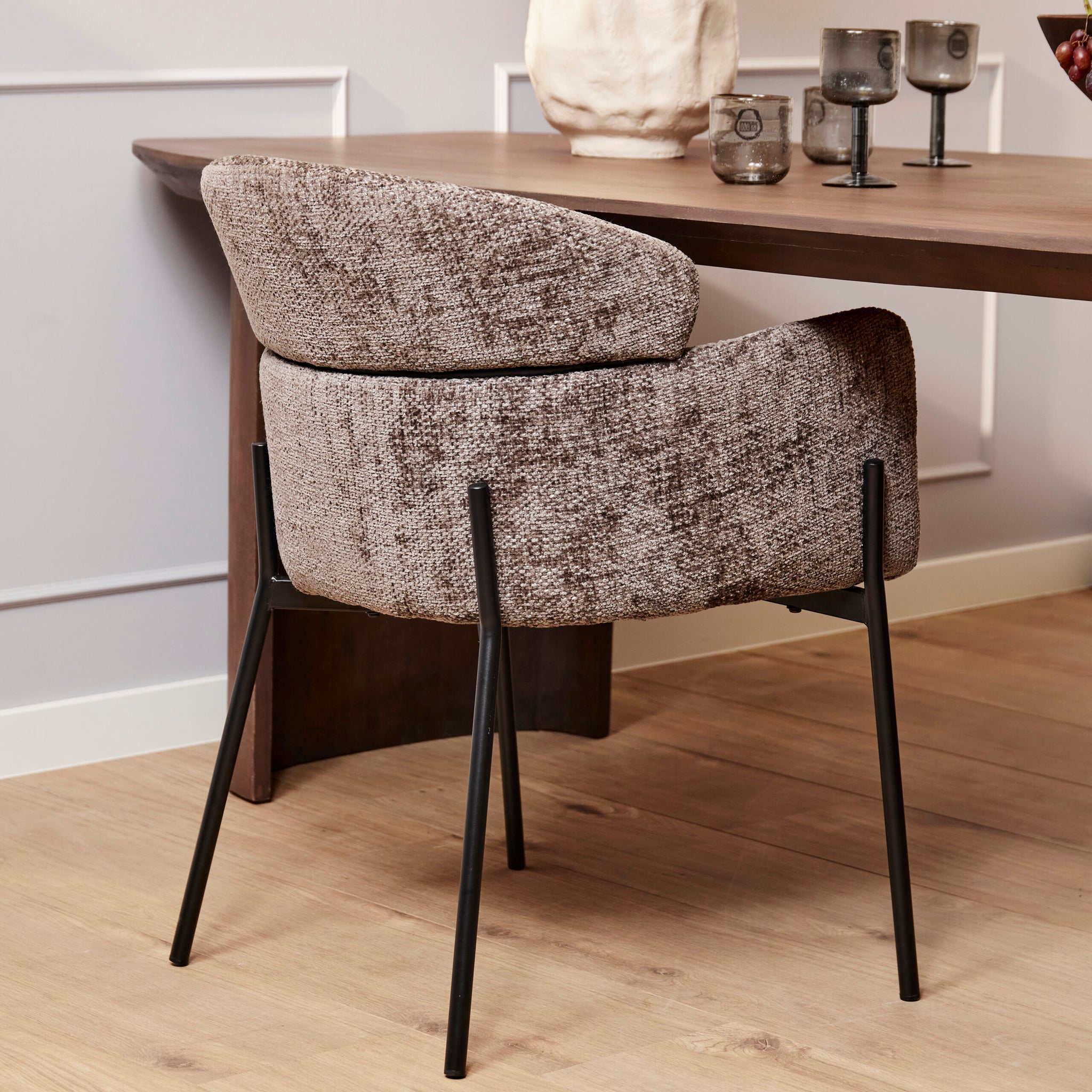 Armstoel Otis | Grijs (set van 2)