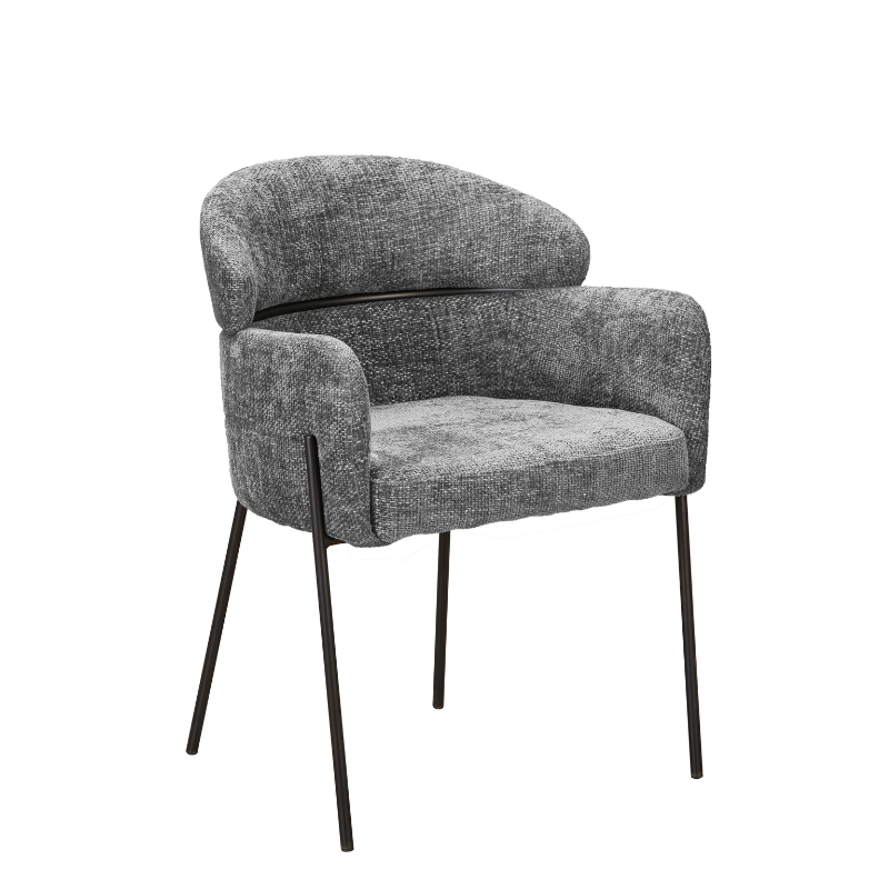Fauteuil avec accoudoirs Otis | gris (lot de 2)