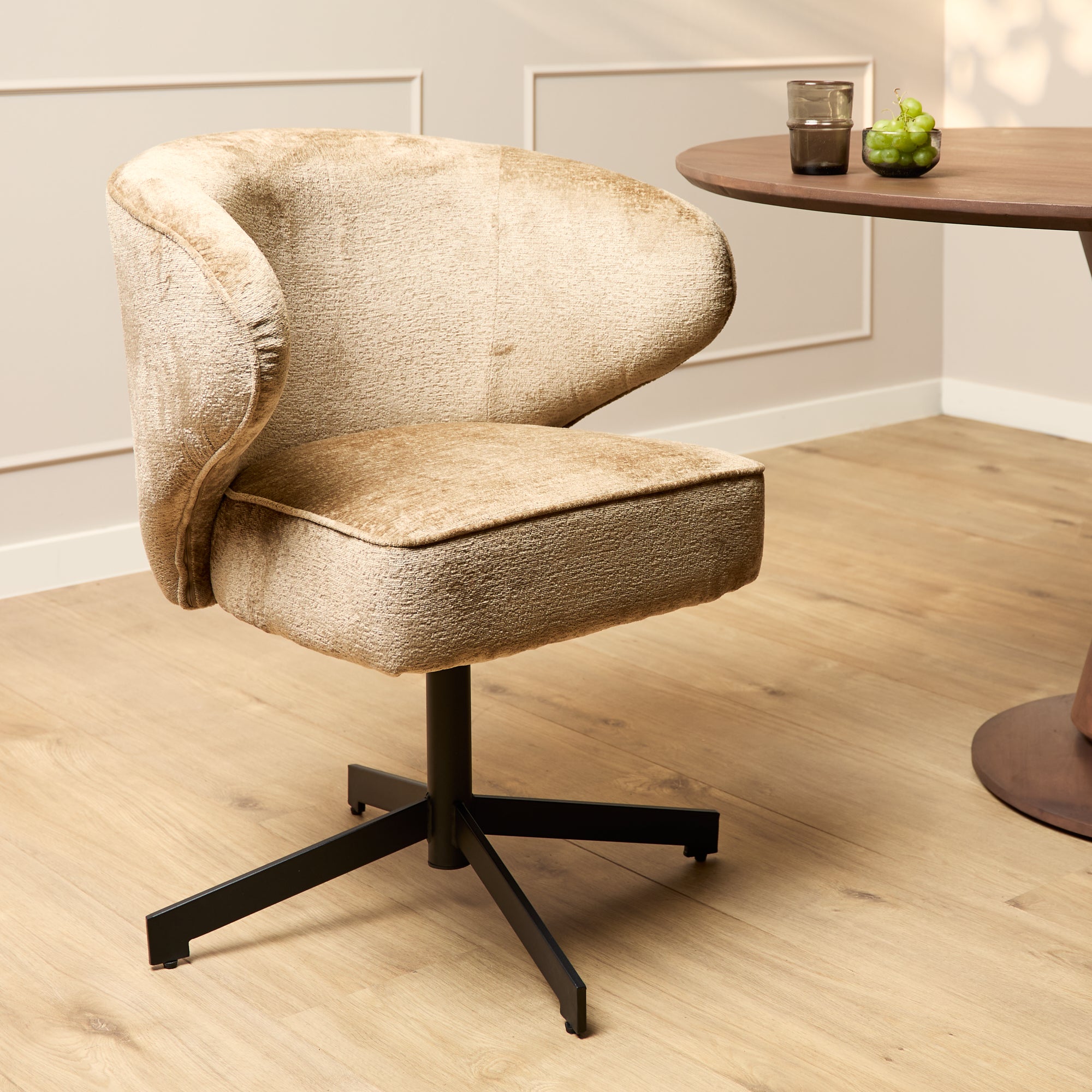 Armstoel Persie | Lichtbruin- set van 2 - STF