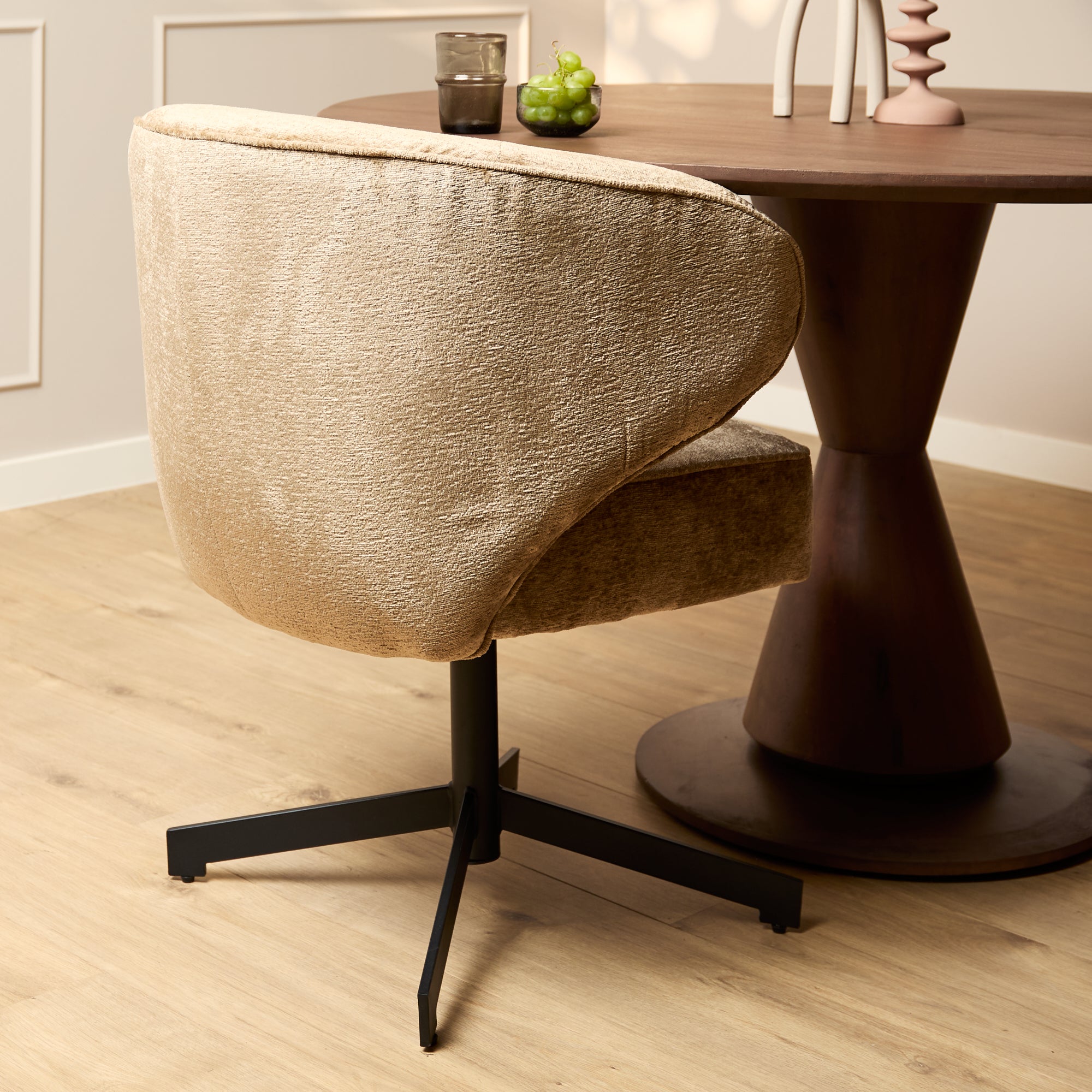 Armstoel Persie | Lichtbruin- set van 2 - STF