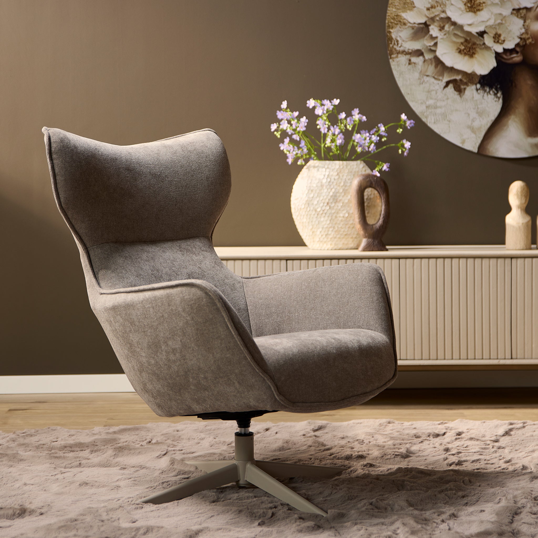 Fauteuil Julia | Taupe - STF