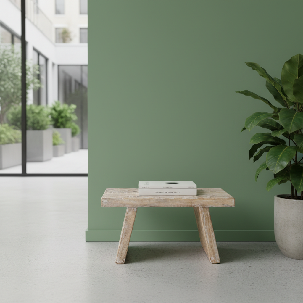 Mangohouten bijzettafel/kruk naturel - 40x25x20 cm - RAW