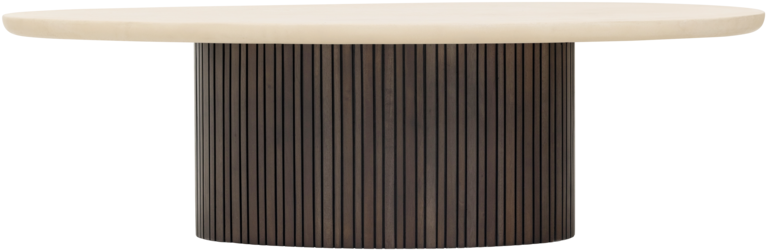 Salontafel Maroon mahonie/mortex ovaal - DTP
