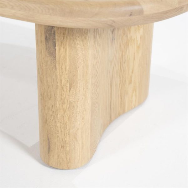Salontafel Josh bruin of naturel eikenhout - Eleo