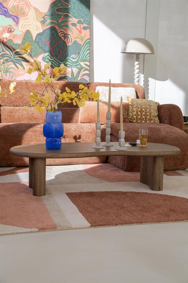 Salontafel Josh bruin of naturel eikenhout - Eleo