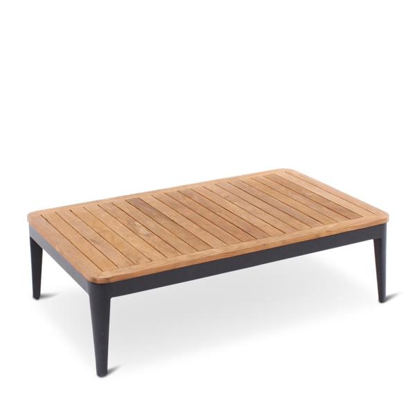 Table basse d'extérieur Clavo - aluminium et teck - VDC
