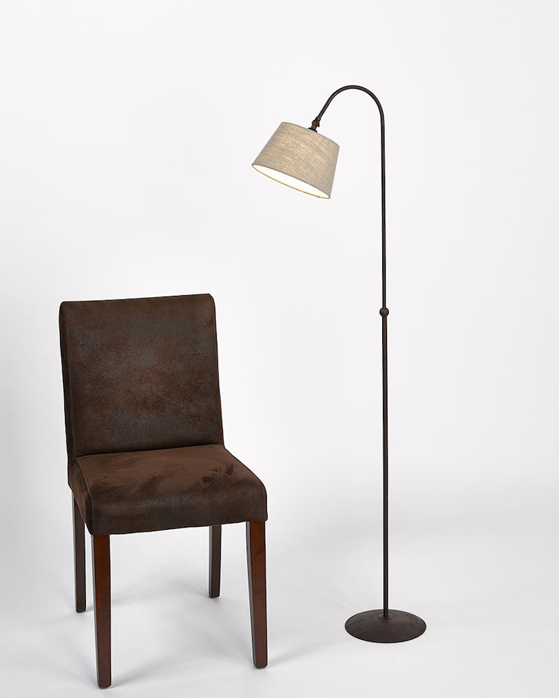 Lampadaire métal rouille MD