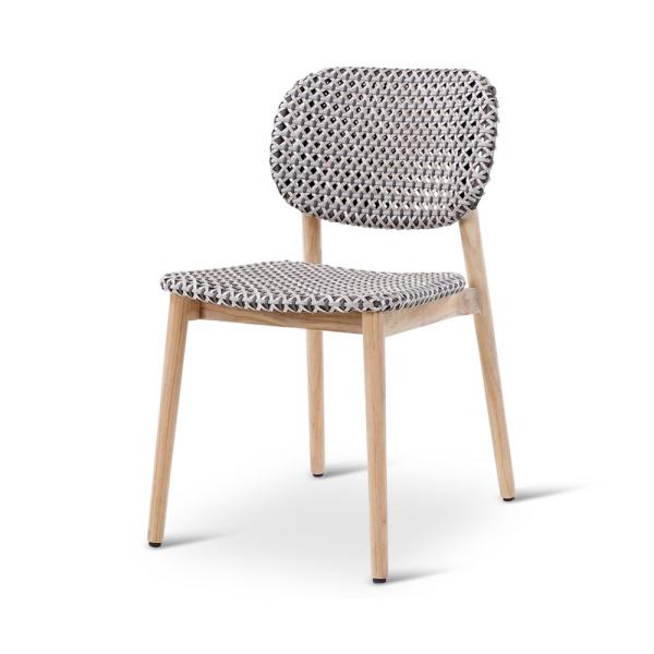 Chaise d'extérieur en teck naturel Zara - VDC