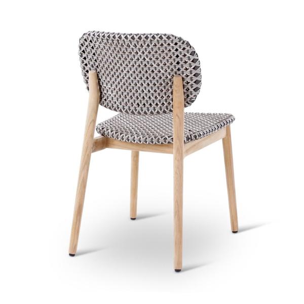 Chaise d'extérieur en teck naturel Zara - VDC