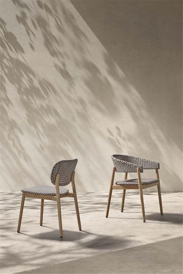 Chaise d'extérieur en teck naturel Zara - VDC