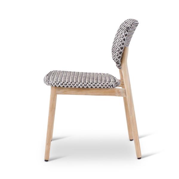 Chaise d'extérieur en teck naturel Zara - VDC
