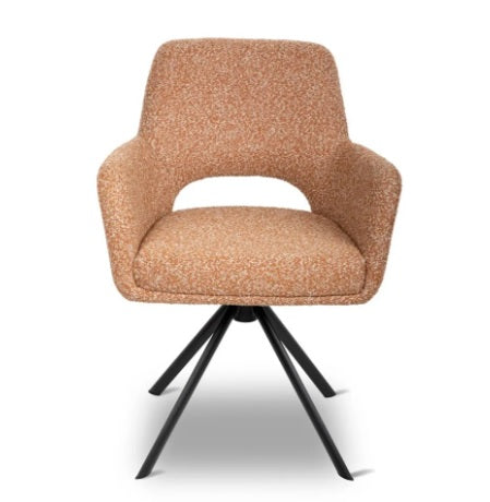 Stoel Milou bisque of brick, roterend - VDC