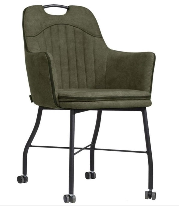 Chaise Splash : vert mousse, foie, anthracite ou cognac - MX