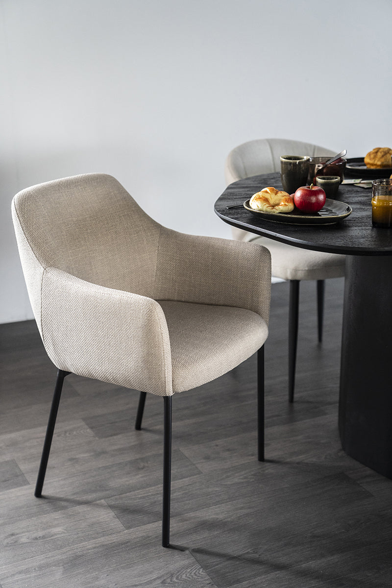 Fauteuil Paul : taupe, beige anthracite ou moutarde - ELEO