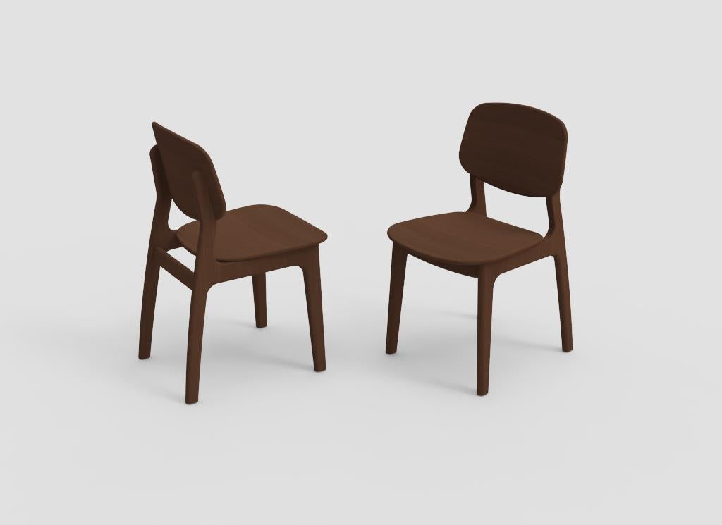 Eetkamerstoel Sento eik massief (4 kleuren) - THS