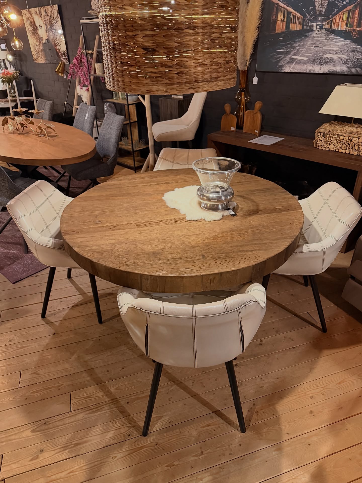 Eetkamerstoel Yankee leder - toonzaalmodel - Laatste 4 stuks!