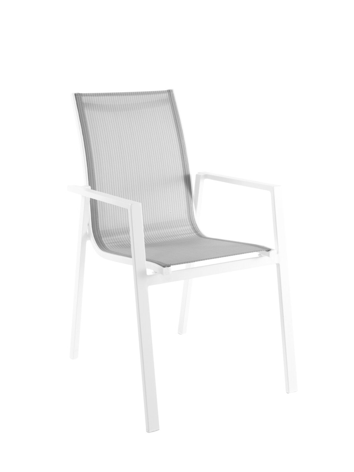 outdoor stapelbare armstoel Pedro: zwart of wit - GESC