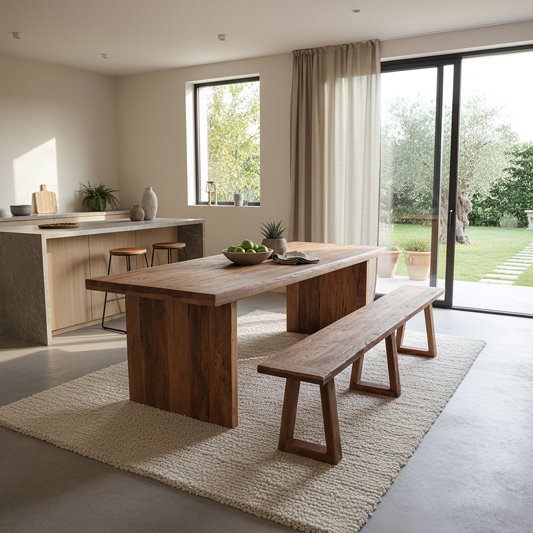 Farmwood Waterfall eettafel 240 - RAW