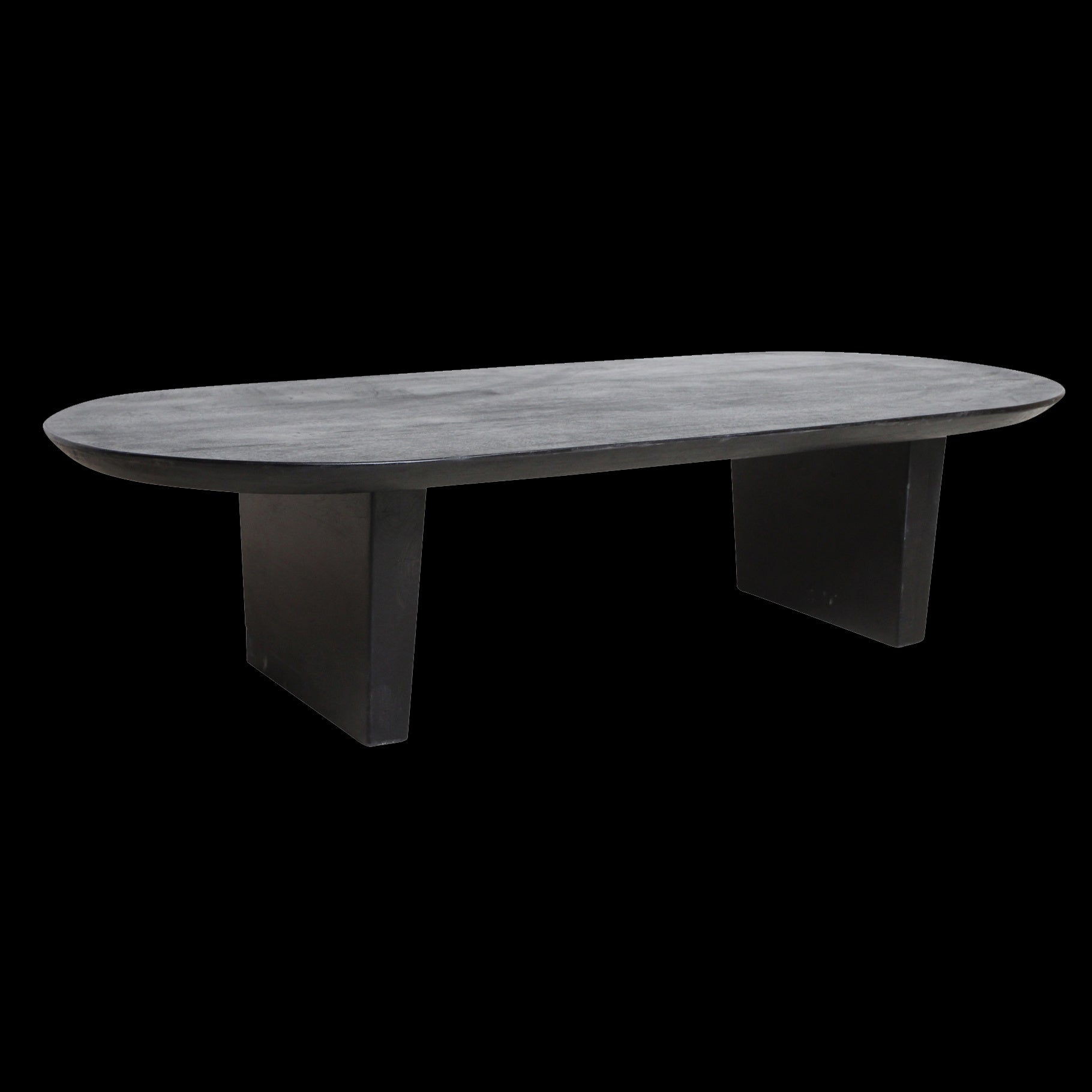Salontafel Bullnose zwart - RAW