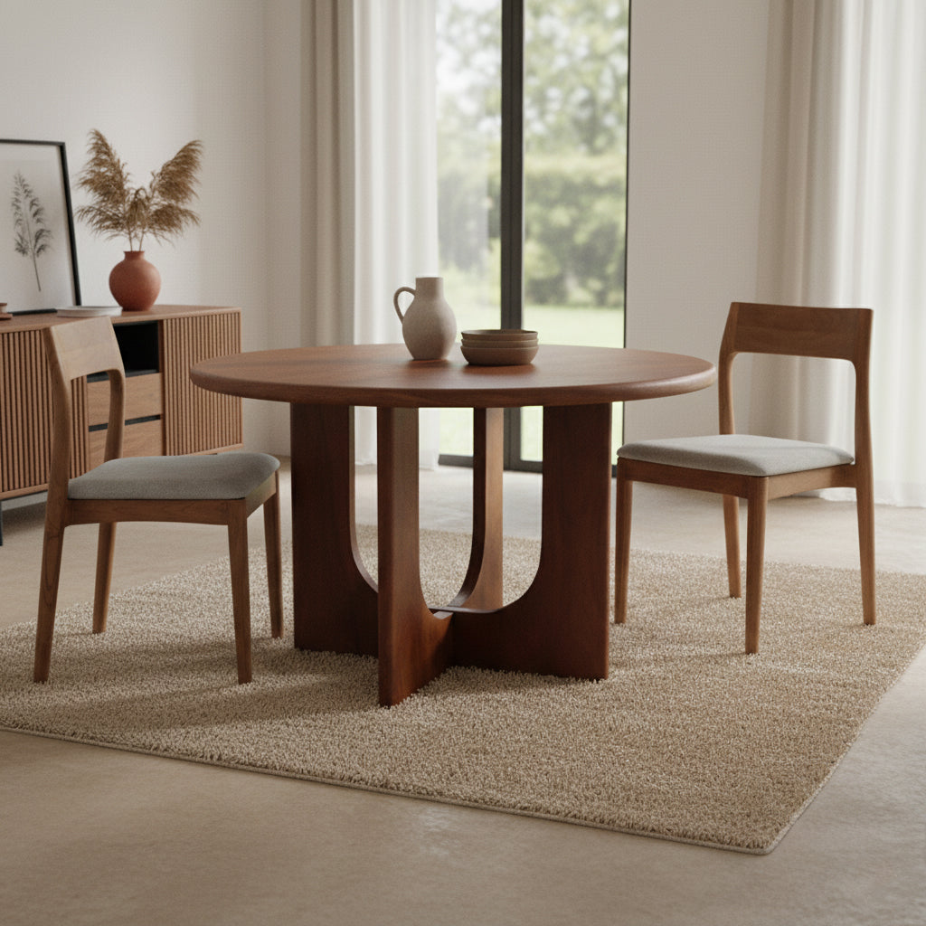 Eettafel Bullnose rond mango - RAW