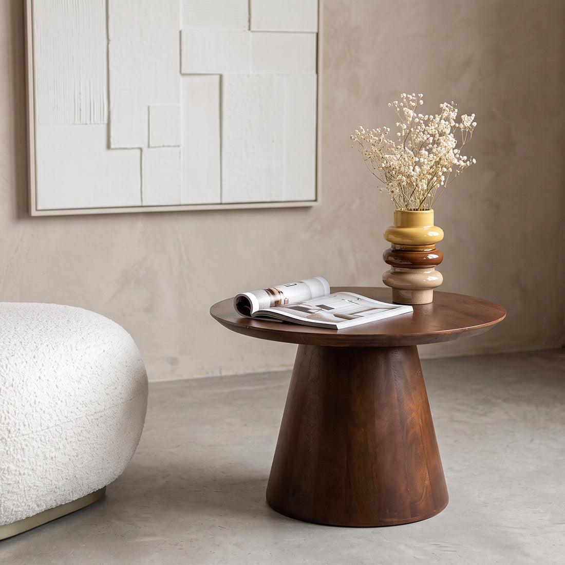 Table d’appoint Bullnose manguier - RAW