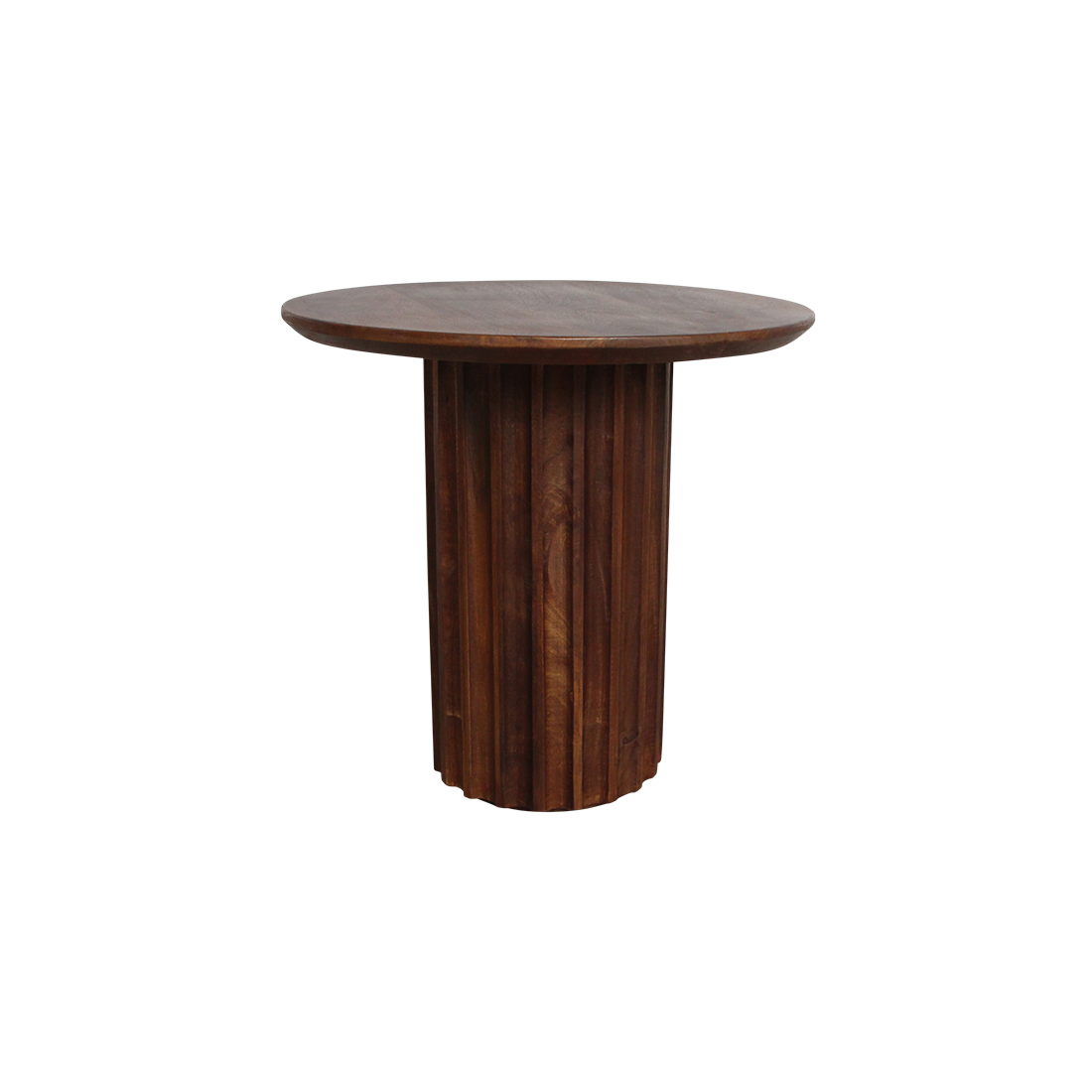 Table d’appoint Bullnose brune
