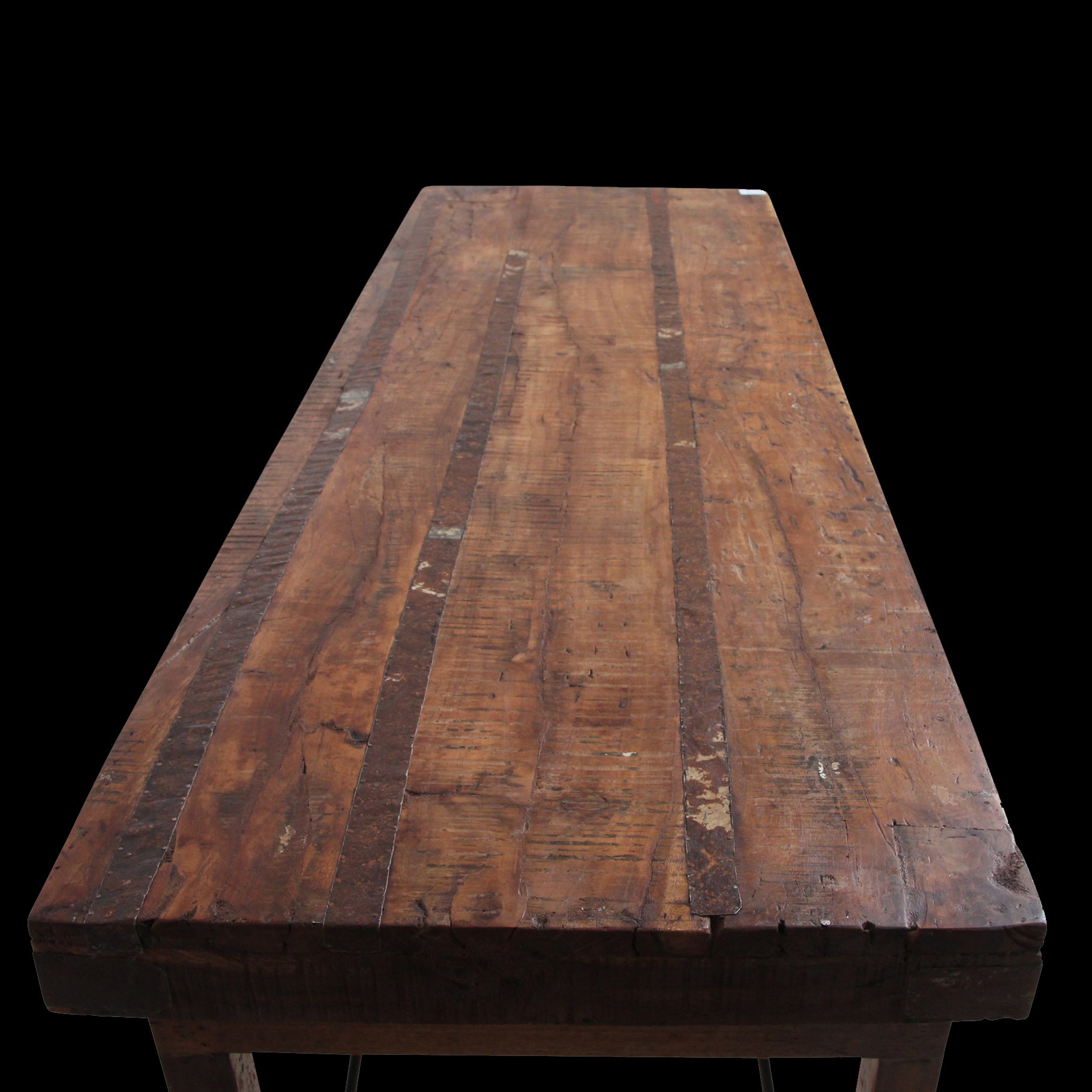 Eettafel L inklapbaar - Gerecycled hout - RAW